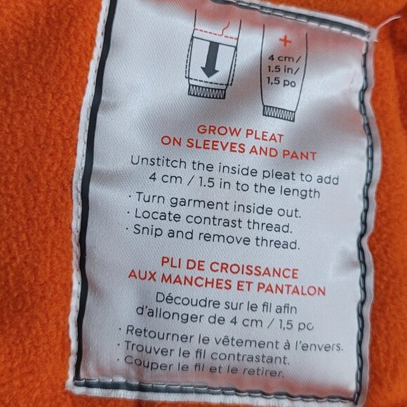 Gusti Kids Blue Zip-Up Hooded Adjustable Winter Jacket Set Black Snow Pants 18M - Picture 9 of 16